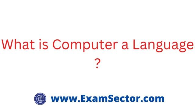 What is Computer a Language ?