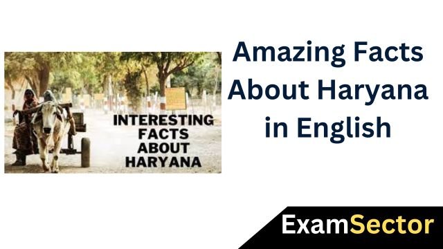 Amazing Facts About Haryana in English ,