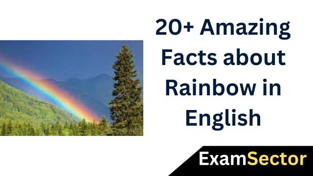 20+ Amazing Facts about Rainbow in English