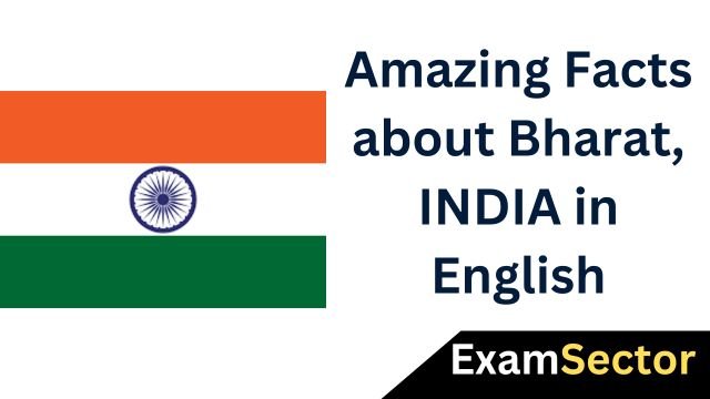 Amazing Facts about Bharat, INDIA in English