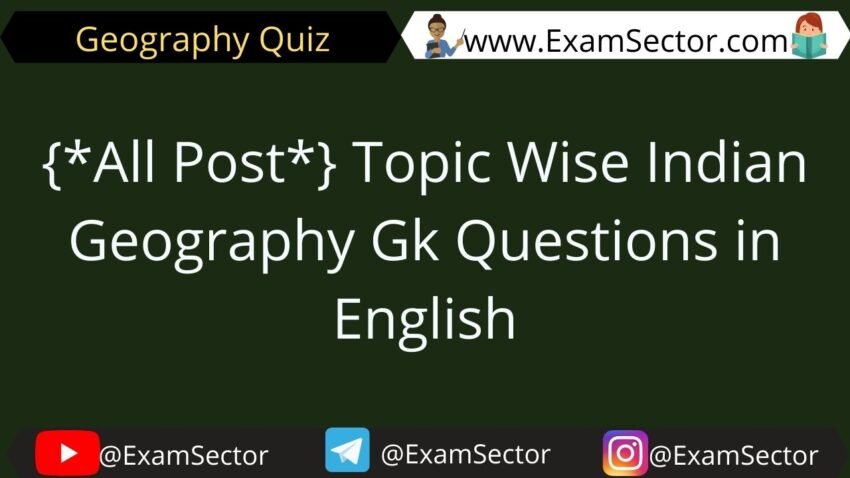 indian geography gk question in english