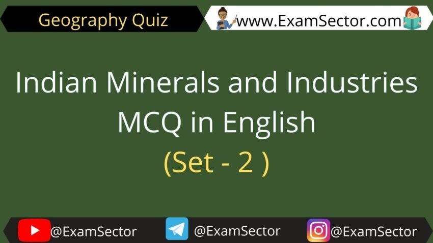 Mcq on Natural Resources of India