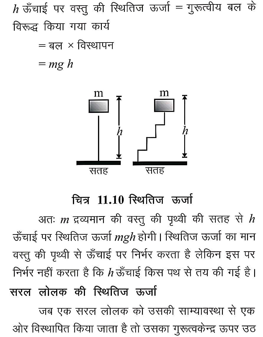 Potential energy in Hindi