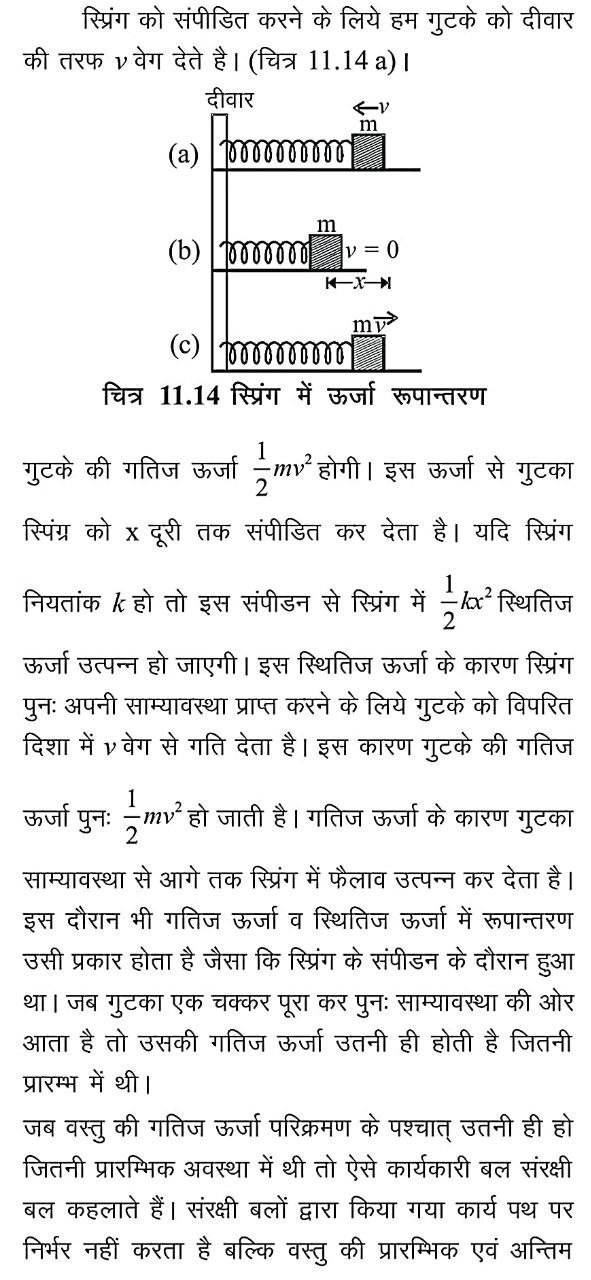 Conservation of Energy in Hindi