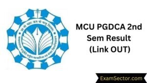 MCU PGDCA 2nd Sem Result Link out 2024