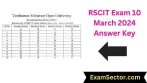 RSCIT Exam 10 March 2024 Answer Key