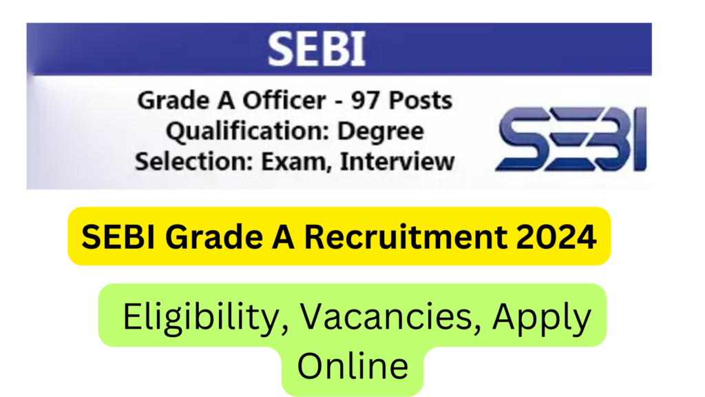 SEBI Grade A Recruitment 2024, Eligibility, Vacancies, Apply Online